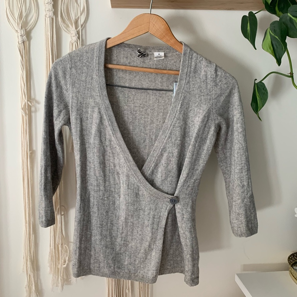 Silk and cashmere sweater.